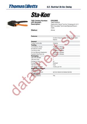 ERG-2002 datasheet  